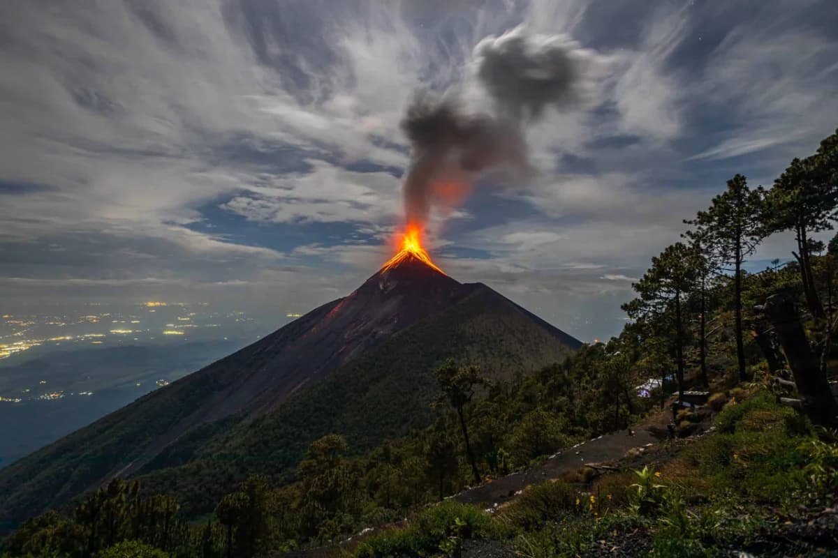 Central American geothermal landscape